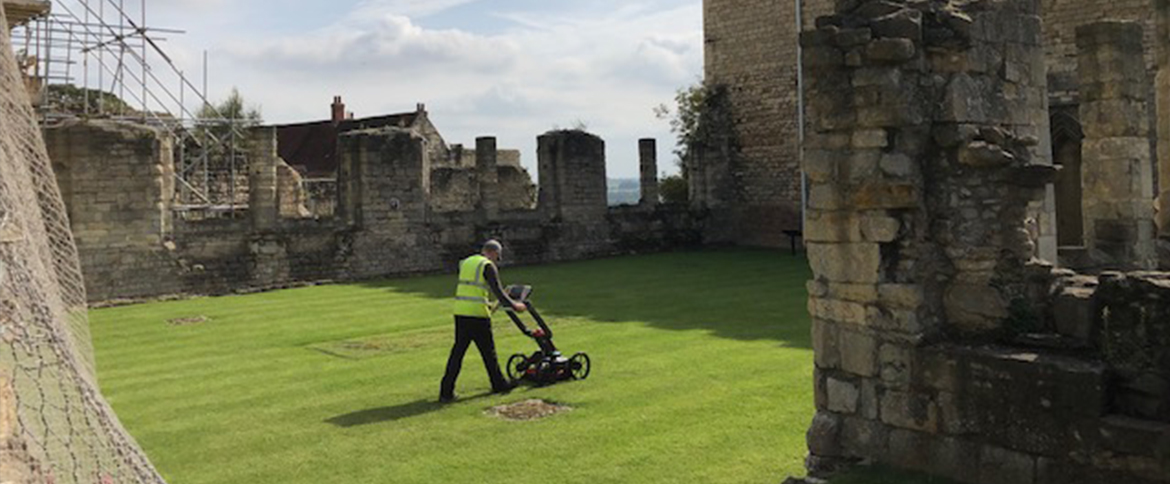 Ground Penetrating Radar survey in progress